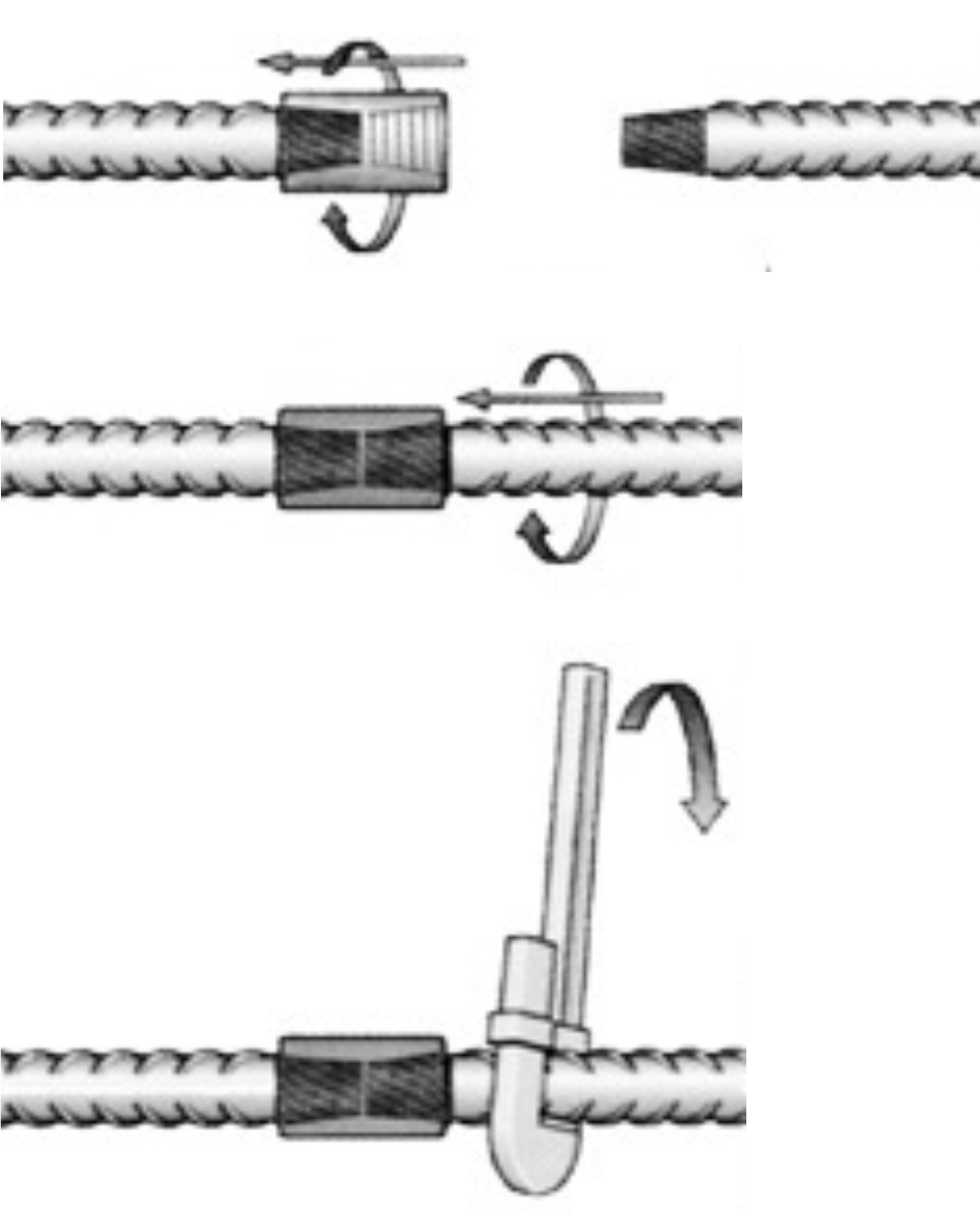 taper thread coupler operation